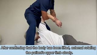 LPM method procedure: How to reduce a dislocated shoulder in the lateral position.