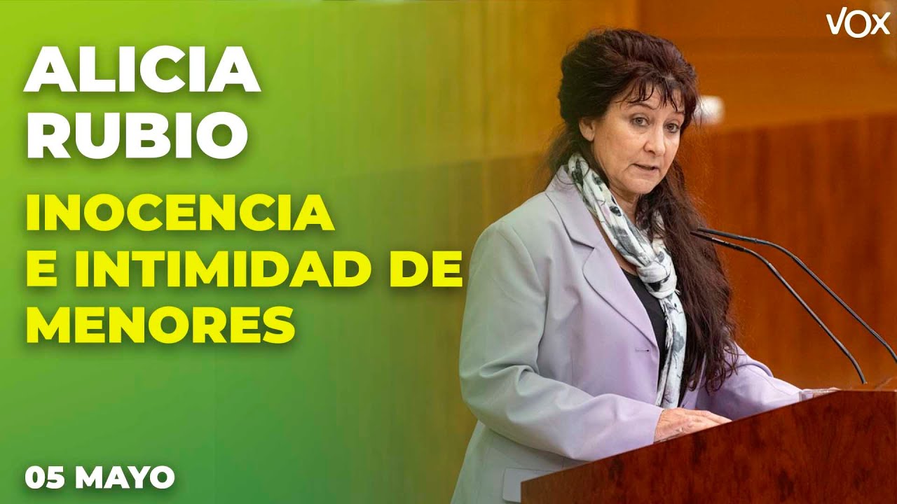 Intervención de ALICIA RUBIO sobre ADOCTRINAMIENTO