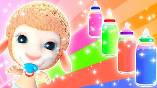 Colored Bottles for the Baby | Cartoon for Kids | Dolly and Friends - Thailand