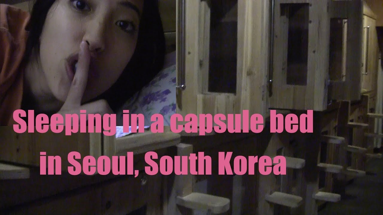 Capsule beds in Seoul, South Korea 1 night Stopover YouTube