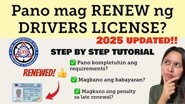 How to RENEW DRIVERS LICENSE LTO 2025 step by step tagalog tutorial