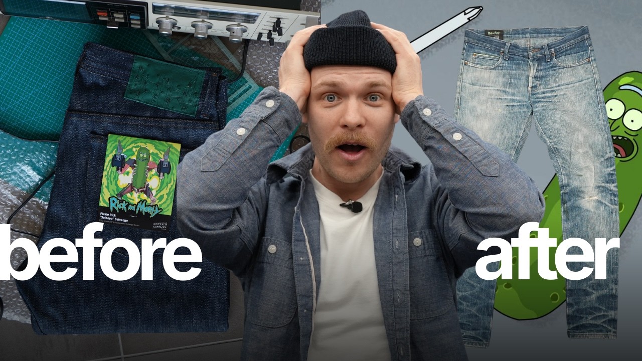 Slubby Greencast - Pickle Rick Selvedge Worn Hard Fade Review