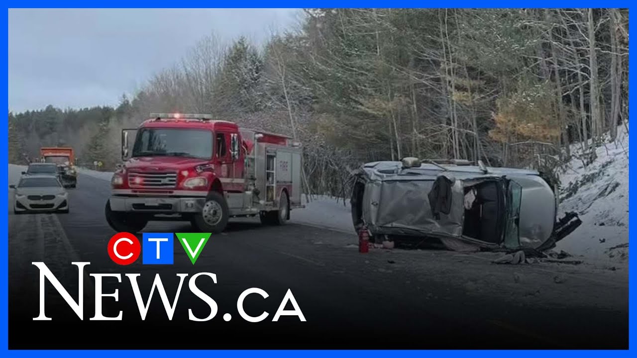 Woman airlifted in critical condition after Muskoka crash - YouTube