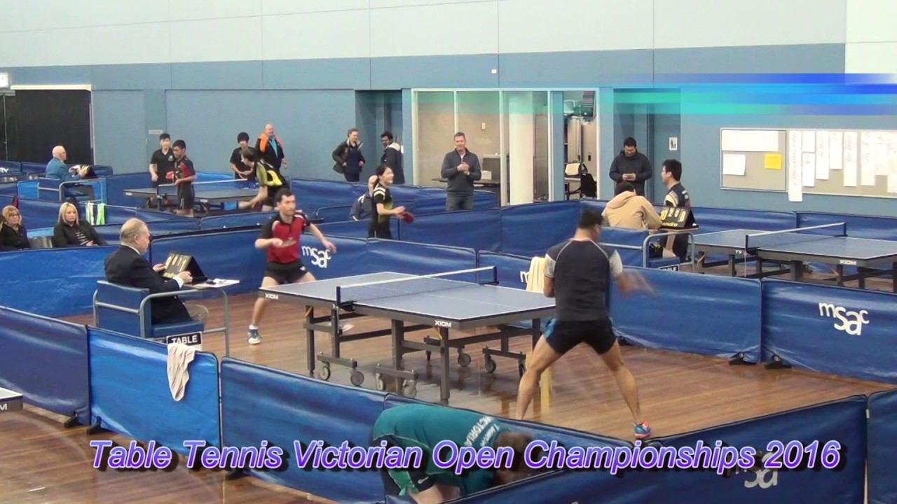 Table Tennis Vic Open 2016 David vs Shibaji YouTube