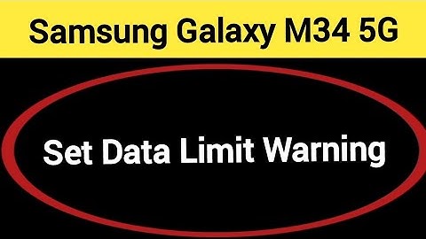 how to set data limit warning,Samsung Galaxy M34 5G me data limit kaise set karen