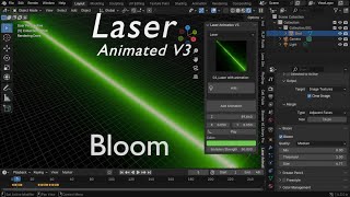 Blender addon Laser Animated V3 Blender addon Laser Animated V3
