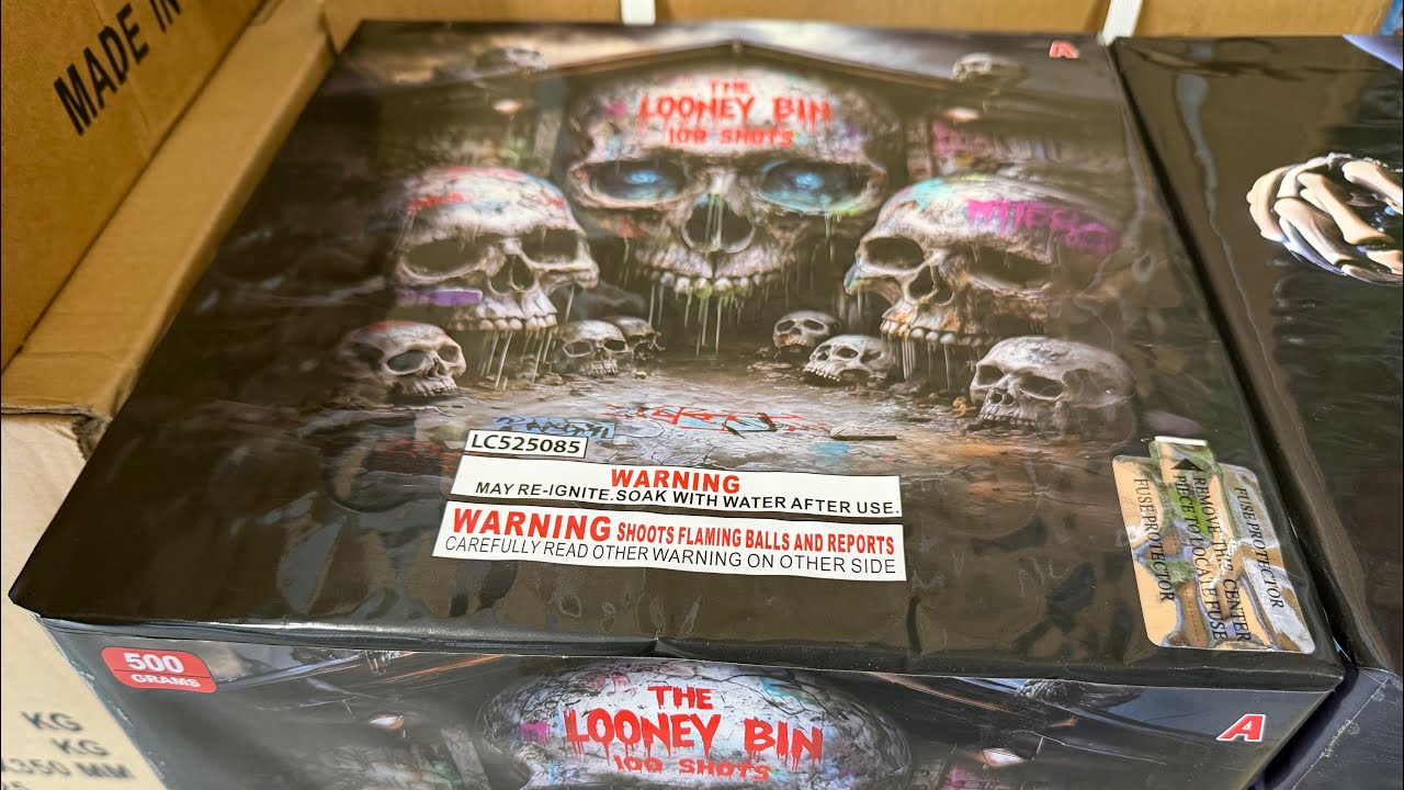 THE LOONEY BIN 100 shot firework cake 🔥💥 NEW 2026 1%er BANGER!!