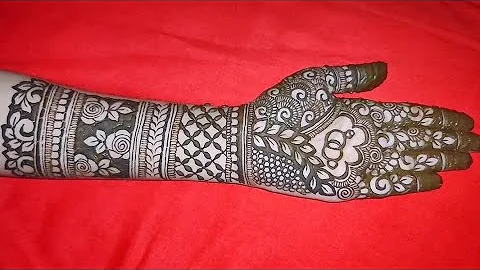 Full Hand Engagement Mehndi Design | Beautiful Bridal Mehndi 2025 #mehndi #hennadesign #engagement