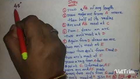 Martinet class-8 (T.S) Maths| construction of angle 45°|ch-3 construction of quadrilaterals