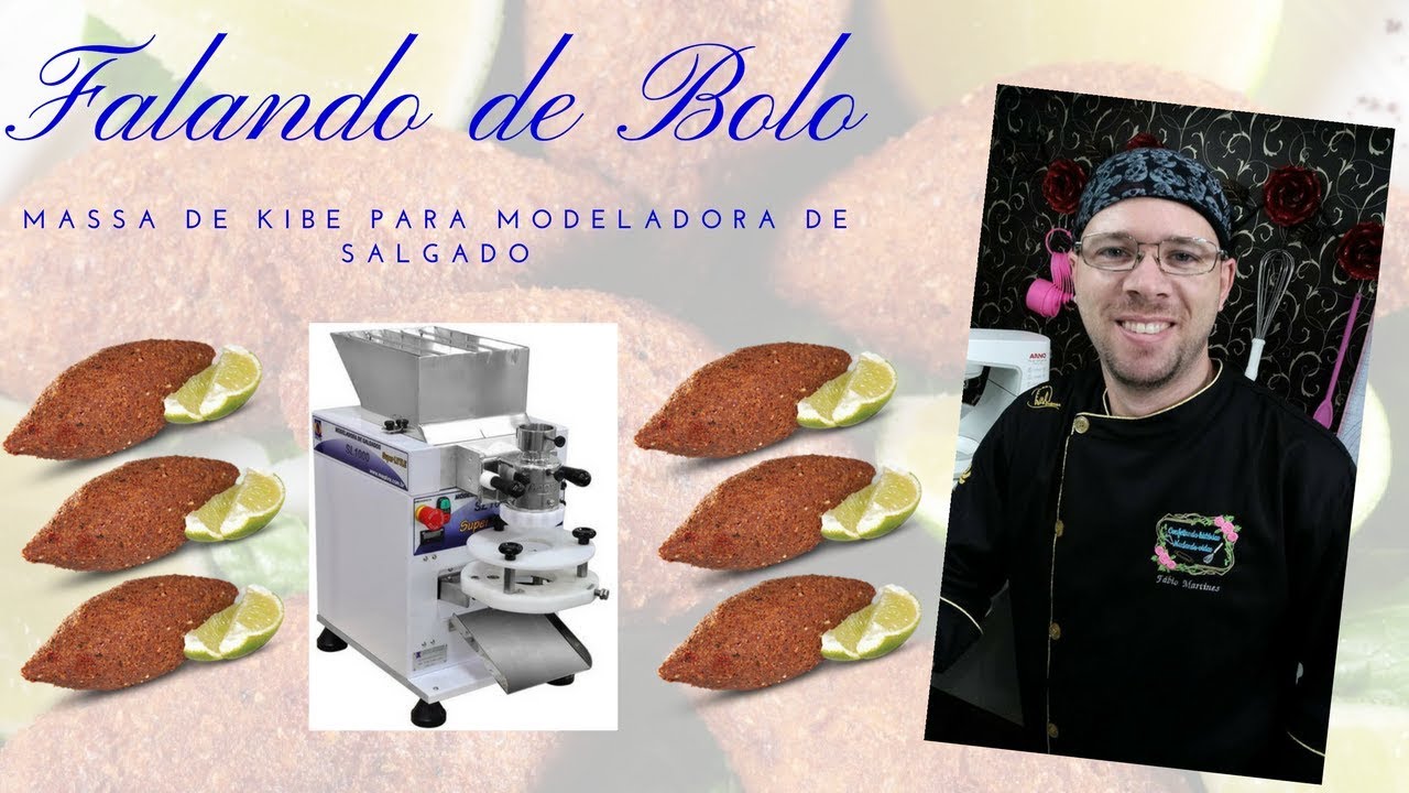 Massa de kibe para trabalhar na modeladora de salgado, preparo passo a passo