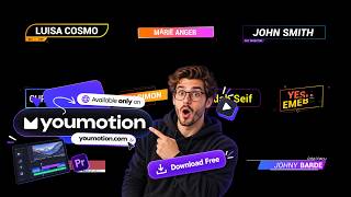 Free Gradient Lower Thirds | Smooth Colorful Name Bars for AI Video (AE, PR, DR, FCPX)