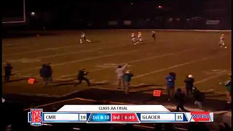 Glacier's #5 Devin Cochran with a 55 yard touchdow...