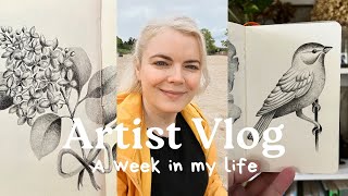 Artist Vlog ✵ Focusing on New Drawings & Spending Time In Nature