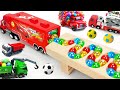 Marble Run Race ASMR ☆ HABA Slope &amp; Retro Makita Truck, Asmr. Games. Long Version. #marblerun #toys