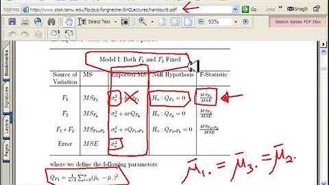 SAS- Random Effects Model