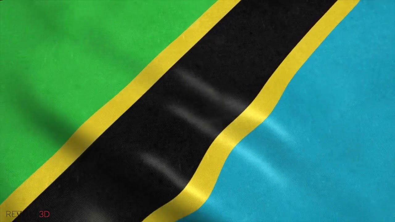 Tanzania Flag Animated Flag - Free HD Stock Footage or purchase 4k