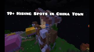19+ Hiding Spots in China Town map - Part 2 (Hive Hide and Seek)