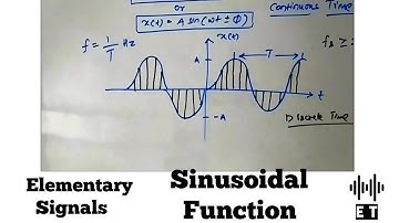 Elementary Signals | Sinusoidal Function
