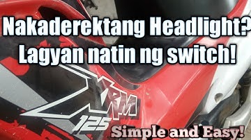 Manual switch sa Headlight Xrm125 Diy Video