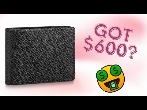 What A $600 Wallet Gets You : Louis Vuitton Taiga Leather Wallet