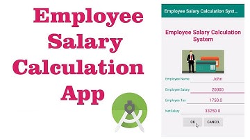 Employee Salary Calculation App using Android Studio
