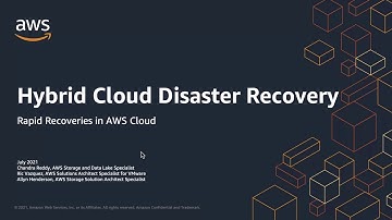 Hybrid Cloud Disaster Recovery in AWS | Amazon Web Services