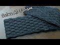 كروشيه سكارف رجالى او سيدات بغرزه الموجه - Crochet man or Woman scarf by Wave stitch