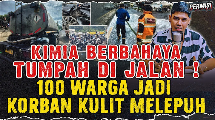 BANDUNG ! CAIRAN KIMIA TUMPAH DAN DIBUANG KESELOKAN, KORBAN RATUSAN ORANG !
