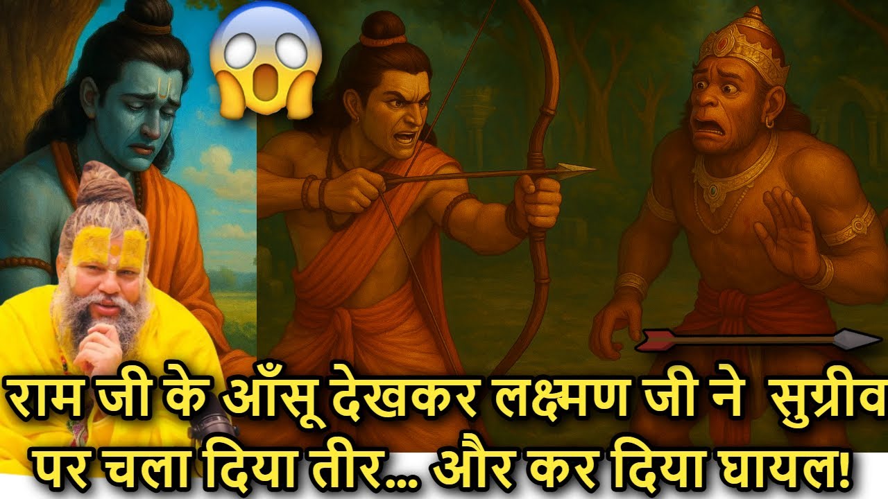 😢 राम जी के आँसू देखकर लक्ष्मण जी ने 🔥 सुग्रीव पर चला दिया तीर… और कर दिया घायल 