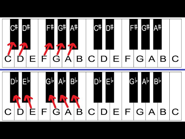 Sharps and Flats Explained - Piano Lessons For Beginners Acordes - Chordify