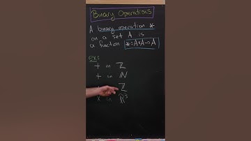 What is a binary operation?