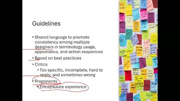 HCI Guidelines, principles and theories Chapter 3 part I