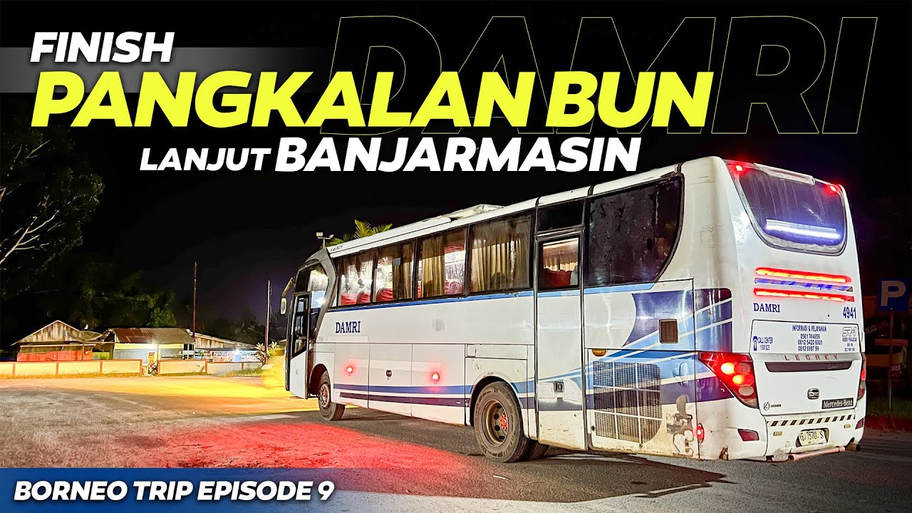HAMPIR NYERAH NAIK BUS INI‼️ Trip Pontianak - Pangkalanbun with DAMRI