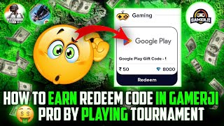 How To Earn Redeem Code On Gamerji Pro App By Playing Free Fire And BGMI Tournament | ff tournament screenshot 4