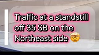 Road construction causes a major traffic backup in northeast San Antonio