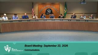 September 22, 2026 | Board Meeting