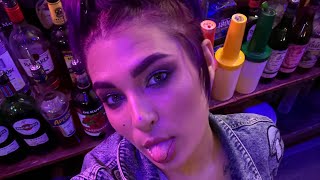 Bartending training ( Practice shots ) the famous nips