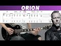 Metallica  orion guitar cover with tab  lesson