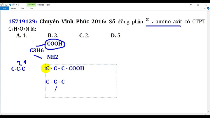 Có bao nhiêu alpha amino axit cùng công thức c4h9o2n năm 2024