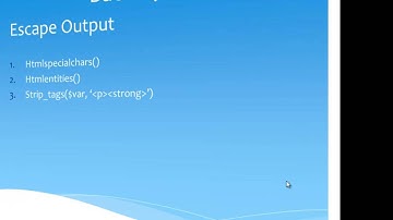 PHP & MySQL validate input escape output