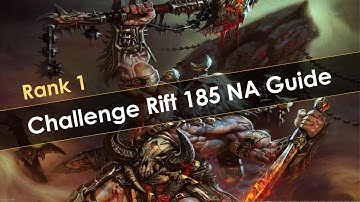 Diablo 3 Challenge Rift 185 NA Guide Rank 1
