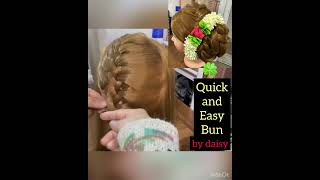 Easy juda | bun hairstyle for party/Saree/Wedding 💃#shorts #hairstyle #viral