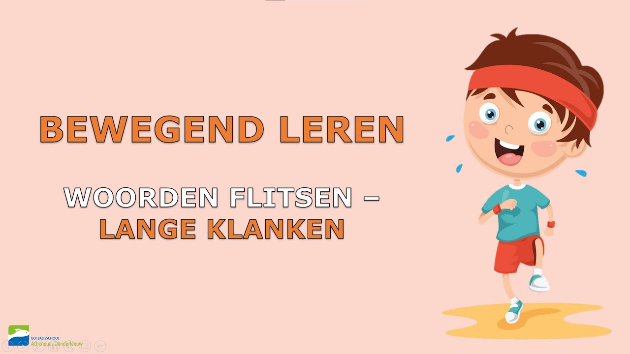 Bewegend leren - Woorden flitsen met lange klanken - YouTube