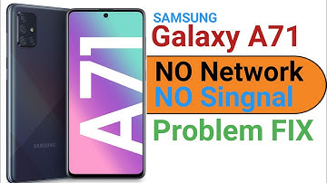 How To Fix | Samsung A71 | Network Problem | Galaxy A71 Not Registered ON Network Fix | Galaxy A71