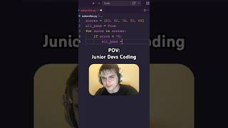 POV: Junior Devs Vs. Senior Devs When Coding #shorts #coding #programming #python #funny #relatable