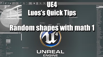 [UE4] Quick Tips and Shader Tricks: 5. Random shapes with math 1