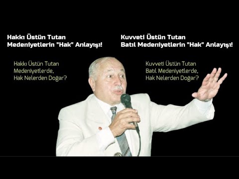 ERBAKAN HOCA Alman Profesöre “Hakk ve Batıl Medeniyetlerin Hak Anlayışlarını” Anlatıyor!