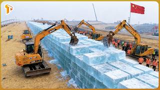 How China Cuts Through Frozen Rivers to Build a Massive $500M Ice City in 30 Days