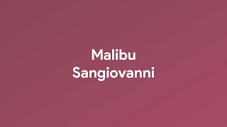Sangiovanni - Malibu (Testo) 🎵