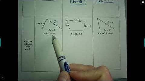 Perimeter  with Polynomials